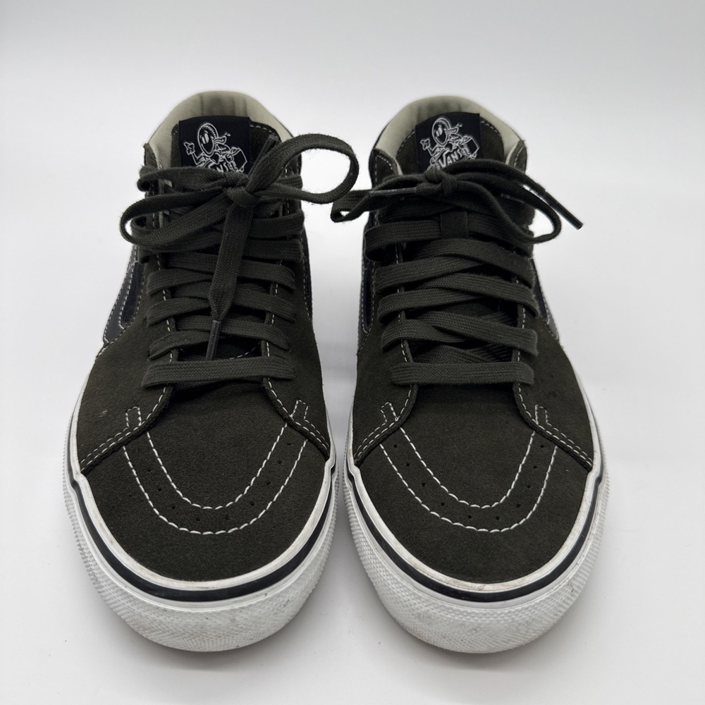 VANS Men's Grosso Mid Green & Black Suede Size 9